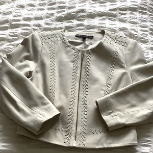 White House Black Market Leather Jacket Size S